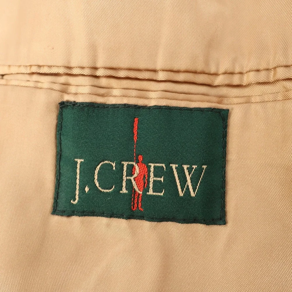 Vintage J Crew‎ Oarsman Cashmere Blend Blazer Sport Coat Jacket XL - Flaws